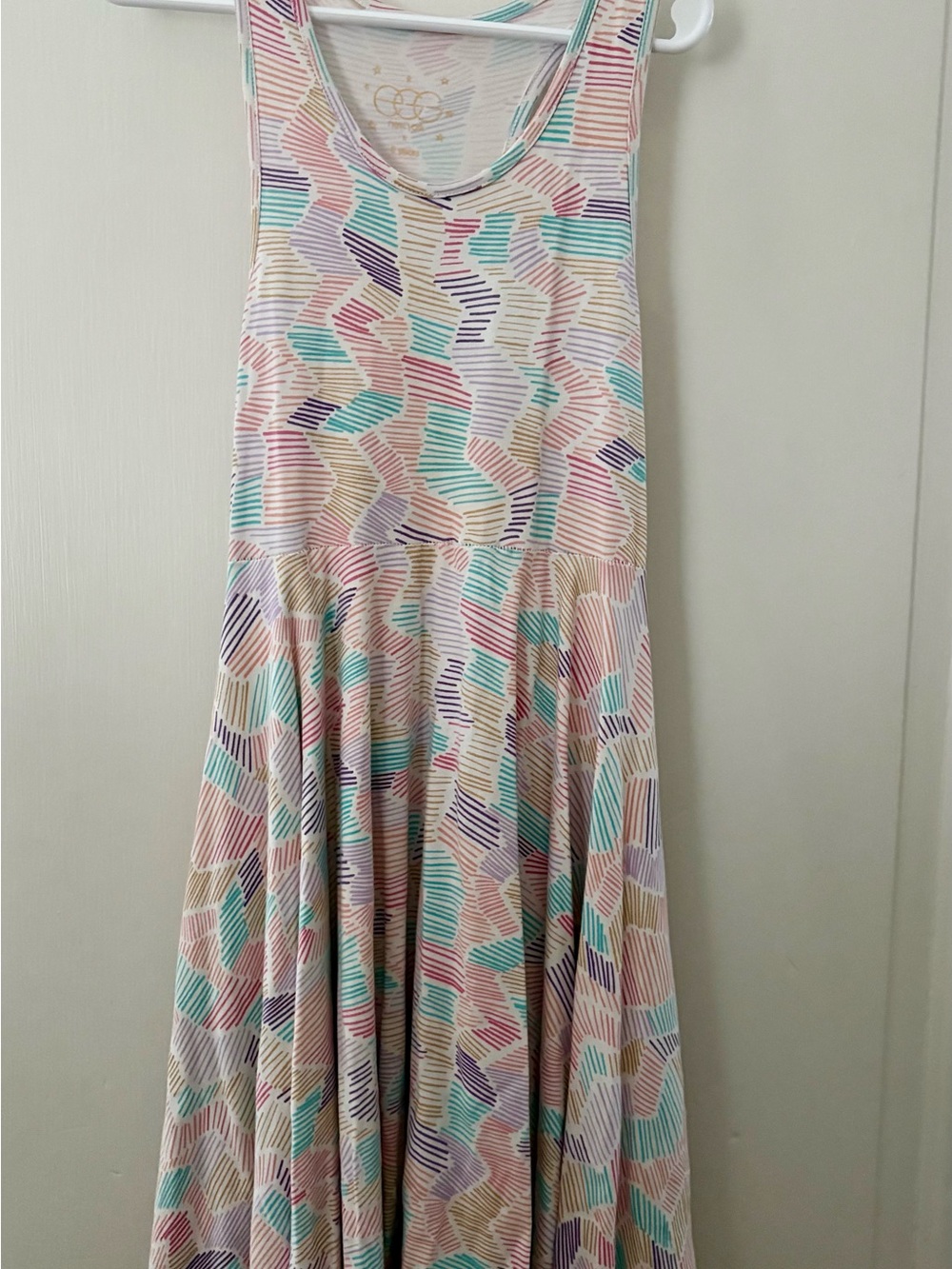 EGG New York Girls Brush Stroke Tank Twirl Dress Size 8